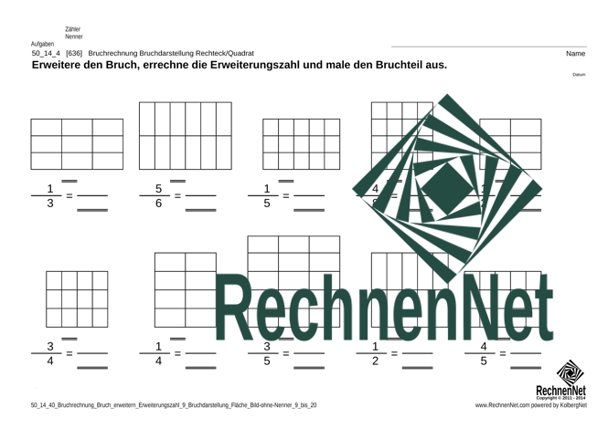 50_14_4 Bruchrechnung Bruch angegebenen-Erweiterungszahl Bild