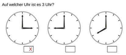 71_12 Analoge-Uhr 12-Stunden Uhrzeit ankreuzen ohne Ziffern