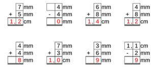 12_61 Rechnen Addition Subtraktion kg m ml Komma