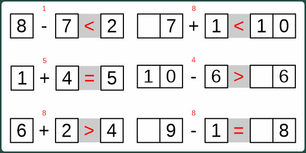 22_04 Addition Subtraktion Vergleichsoperatoren einstellig