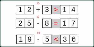 22_05 Addition Subtraktion Vergleichsoperatoren einstellig-zweistellig